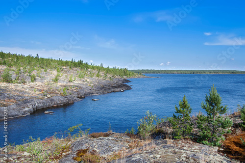 Fototapeta Naklejka Na Ścianę i Meble -  Island in Lake Ladoga