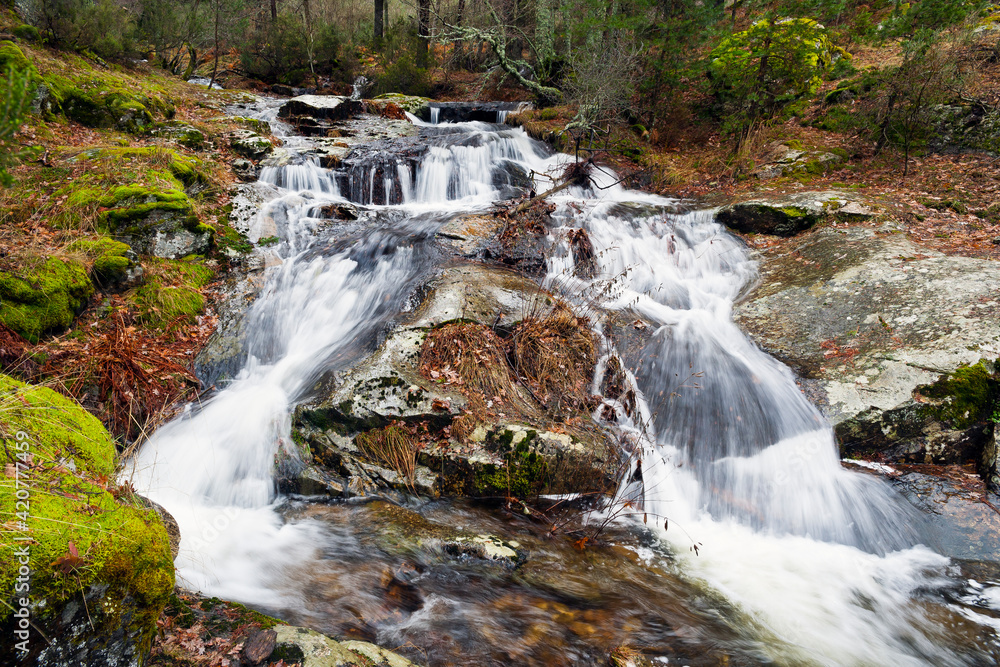 Arroyo del Sestil en la Sierra de Guadarrama. Madrid. España. Europa. Arroyo del Sestil en la Sierra de Guadarrama. Madrid. España. Europa.