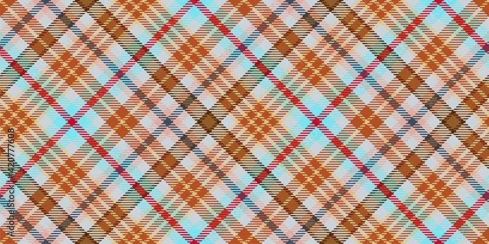warm terracotta colors checkered gingham repeatable diagonal fabric texture with red and cyan stripes for plaid, tablecloths, shirts, tartan, clothes, dresses, bedding, blankets warm terracotta colors checkered gingham repeatable diagonal fabric texture with red and cyan stripes for plaid, tablecloths, shirts, tartan, clothes, dresses, bedding, blankets