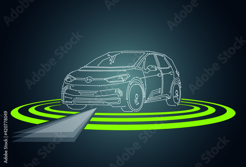 driverless electric car - autonomous driving 