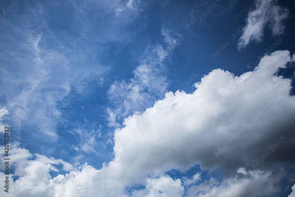 Obraz premium Blue sky with clouds