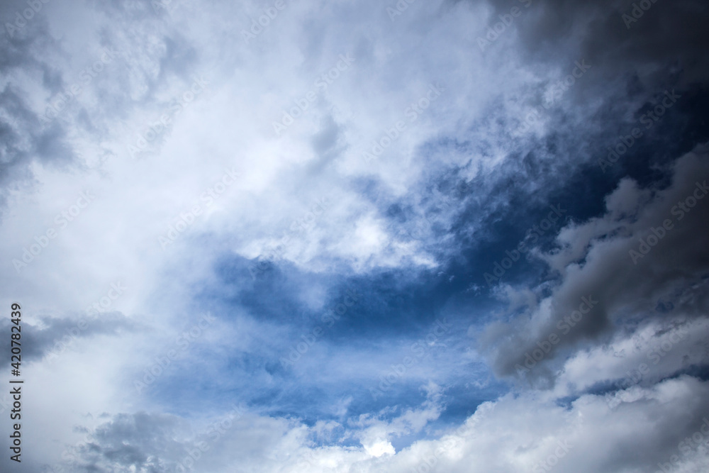 Fototapeta premium Blue sky with clouds