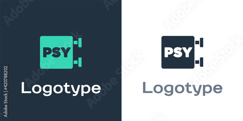 Logotype Psychology icon isolated on white background. Psi symbol. Mental health concept, psychoanalysis analysis and psychotherapy. Logo design template element. Vector