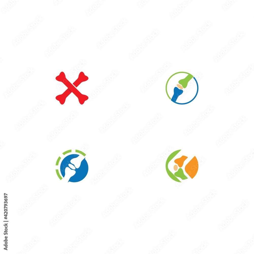 bone logo vector template bone logo vector template