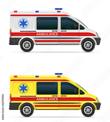 ambulance car medical vehicle vector illustration © kontur-vid