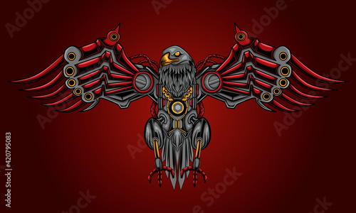 Eagle Steampunk Illustration