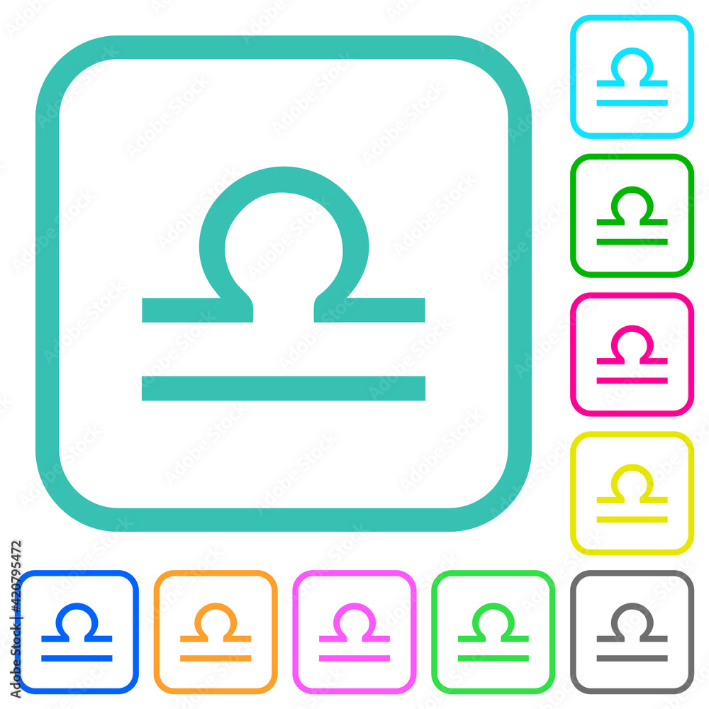 libra zodiac symbol vivid colored flat icons libra zodiac symbol vivid colored flat icons