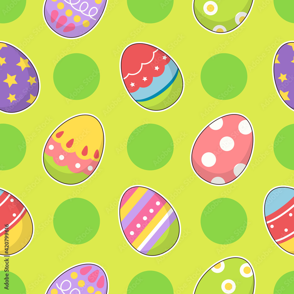 Seamless easter pattern background vector illustration easter day concept Seamless easter pattern background vector illustration easter day concept