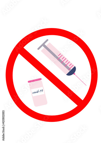 No vaccination. Against coronavirus vaccination.
Fight against vaccination. Supporters of the fight against vaccination. A set of medical preparations.
Coronavirus treatment. Vaccination during the c