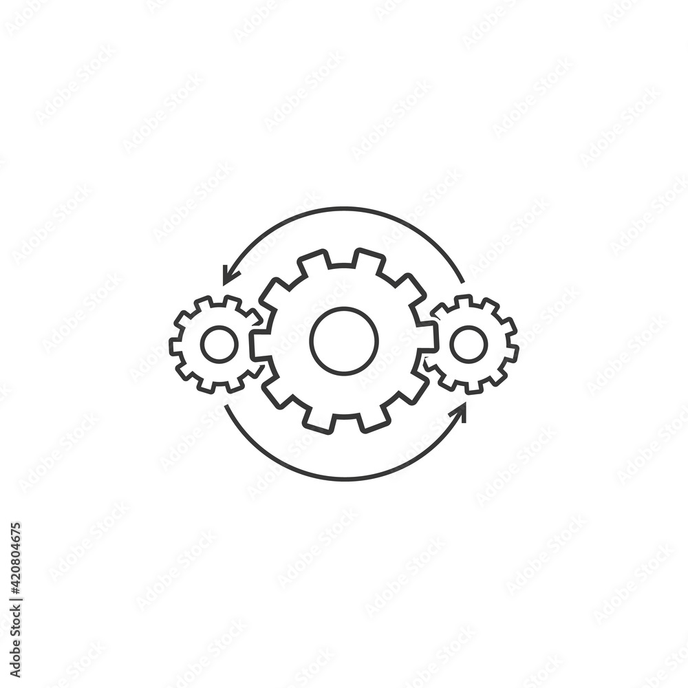 Operations line icon Operations line icon