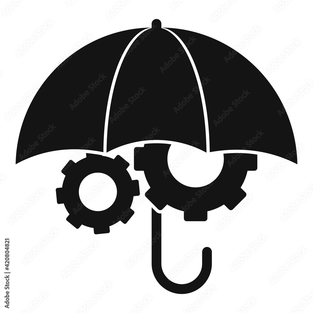 Business security icon, simple style Business security icon, simple style