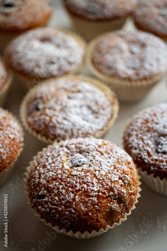 muffin con gocce di cioccolato piccola pasticceria