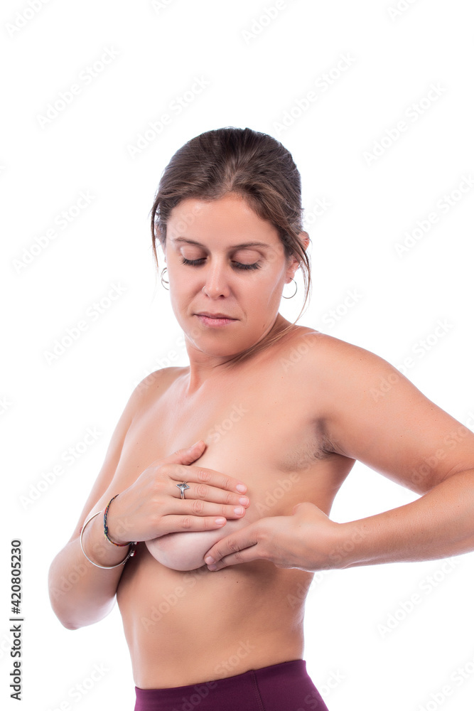 woman Breast self examination woman Breast self examination