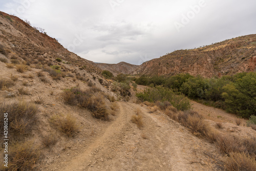 dirt road in a mountainous area in southern Spain