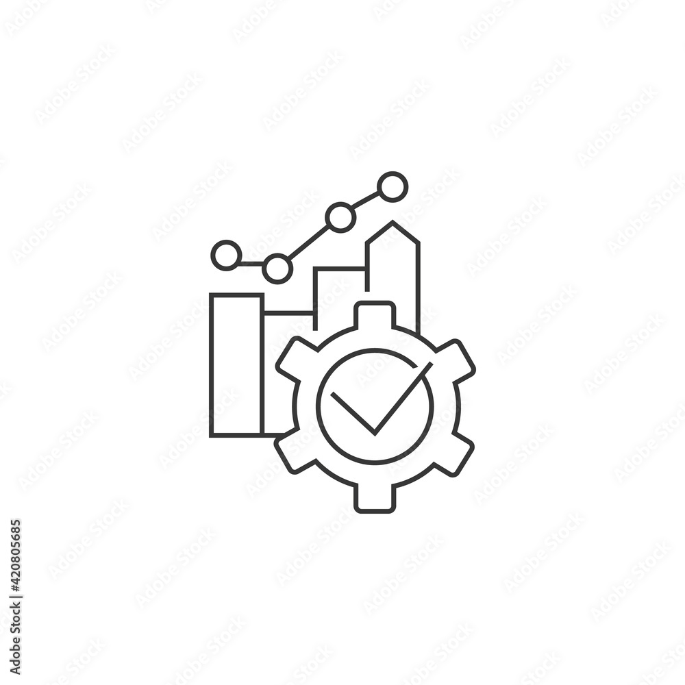 productivity growth vector line productivity growth vector line