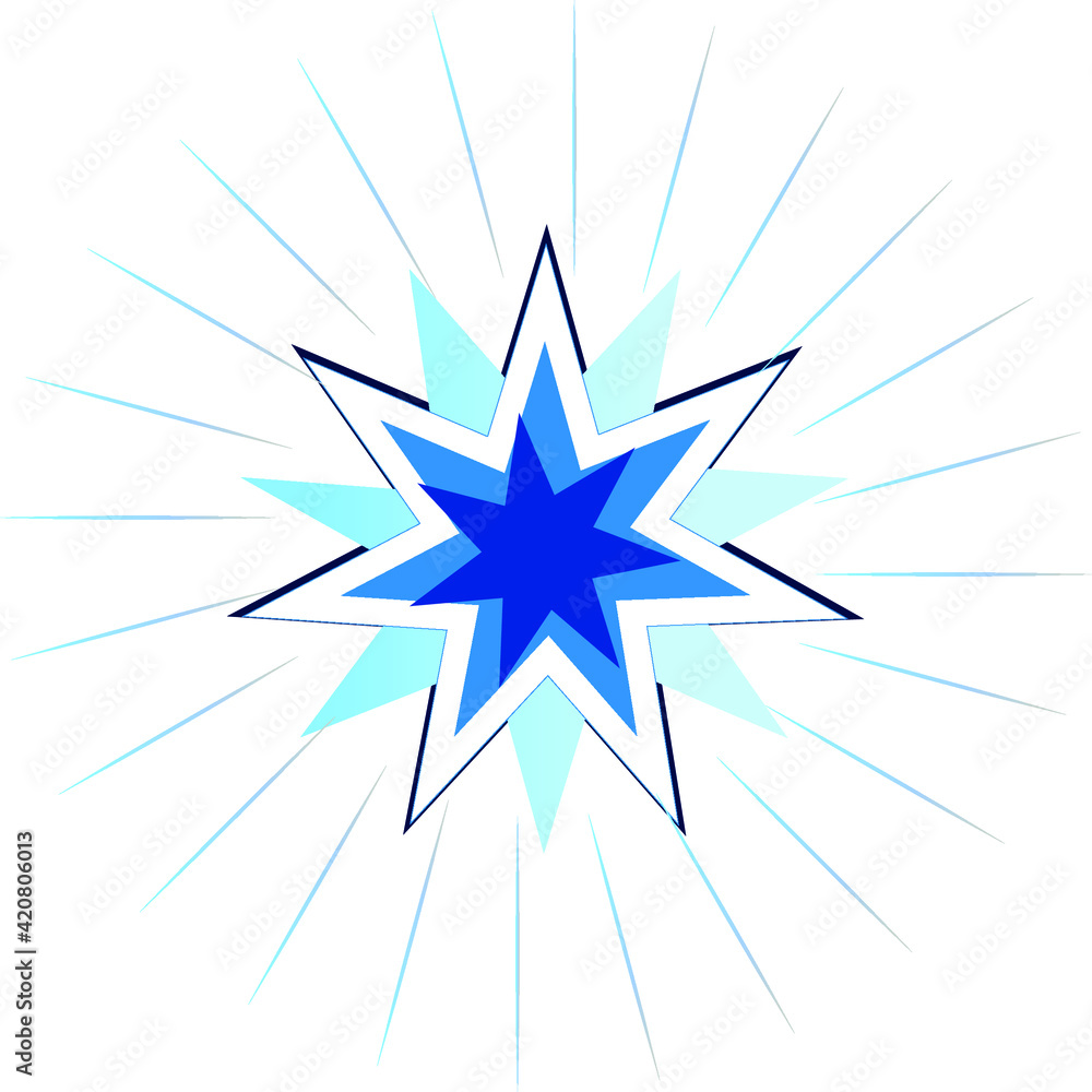 Obraz premium Blue northen star