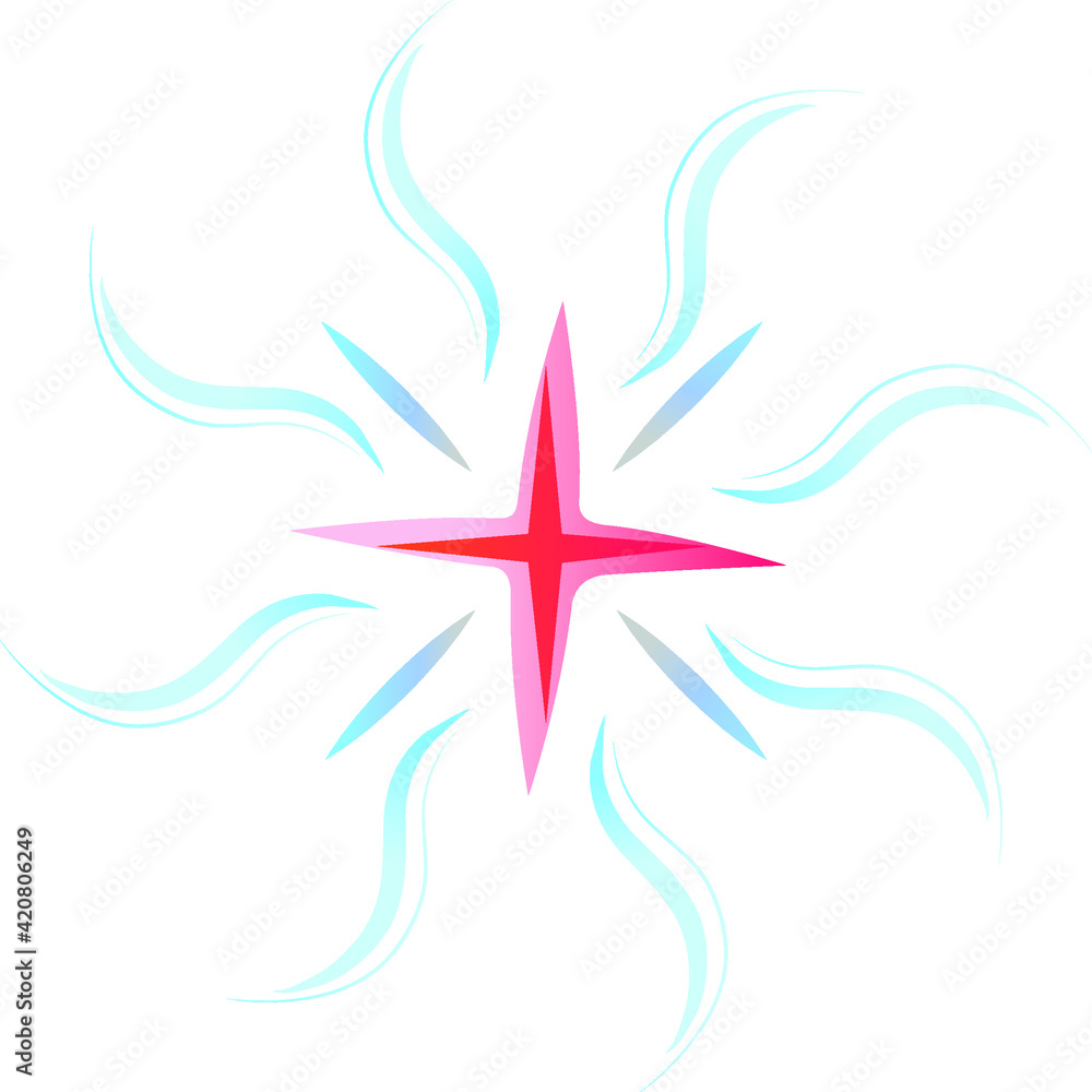 Obraz premium Rose star