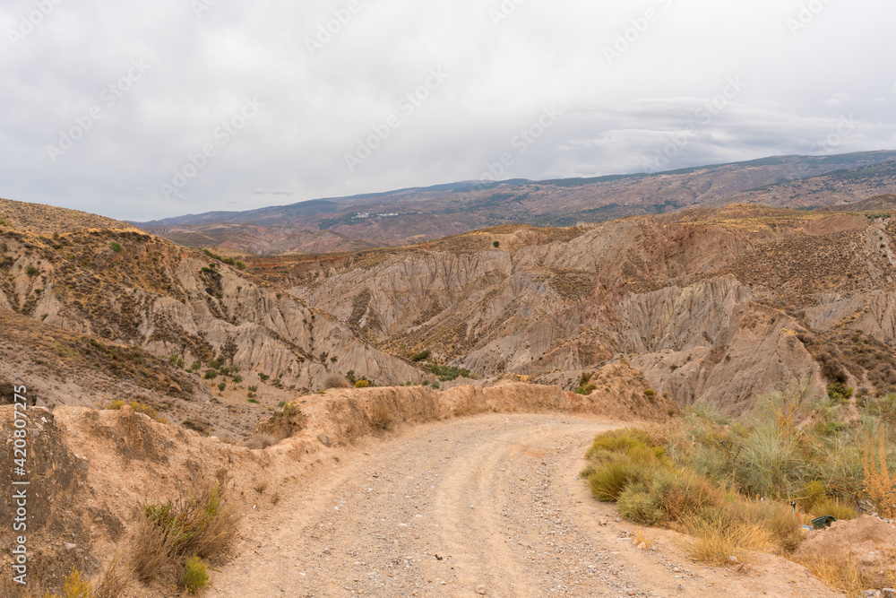 dirt road in a mountainous area in southern Spain