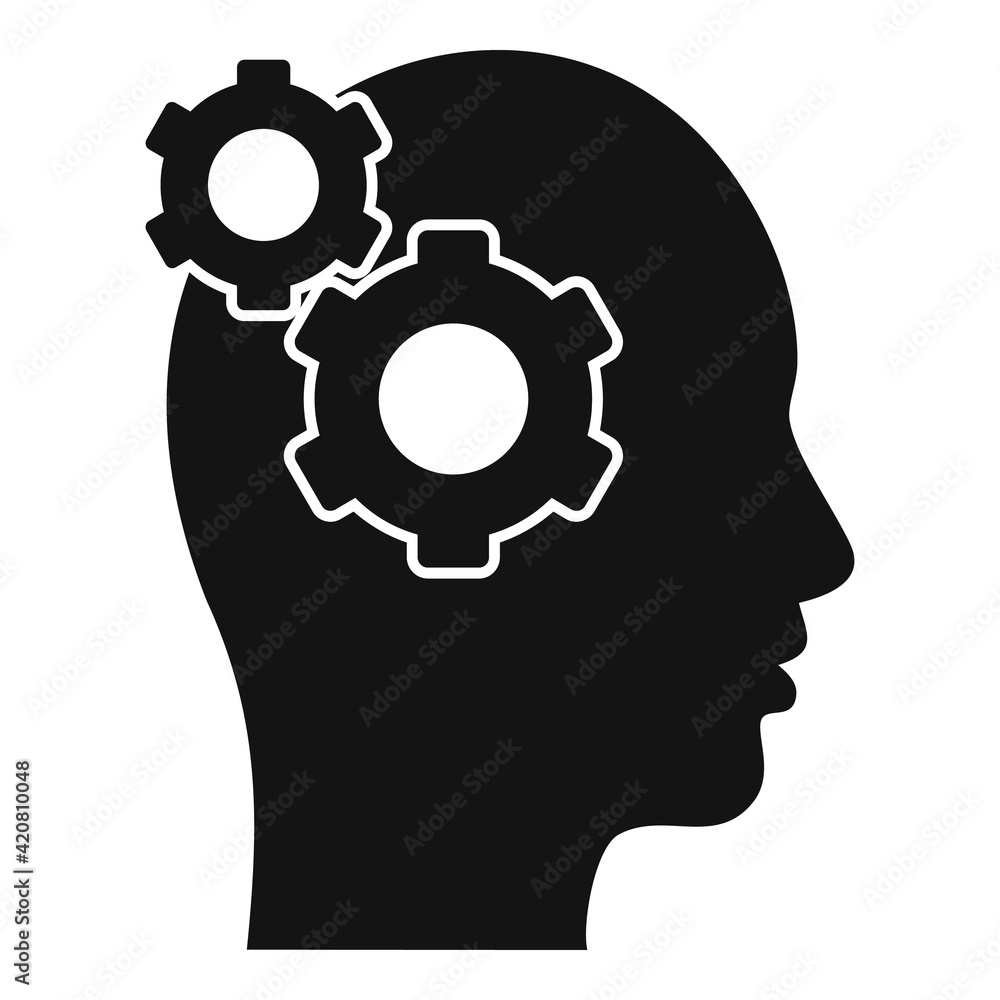 Restructuring gear icon, simple style Restructuring gear icon, simple style