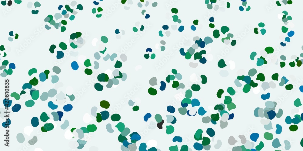 Light green vector backdrop with chaotic shapes. Light green vector backdrop with chaotic shapes.