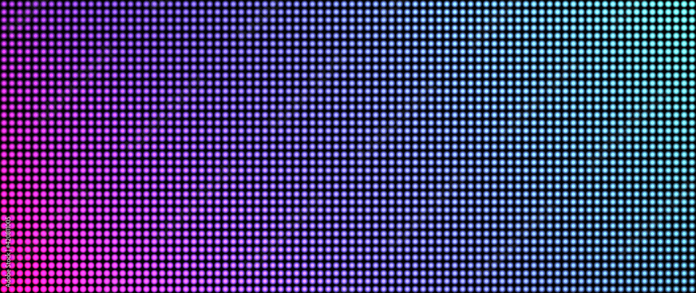 Led screen. Television texture. Pixel background. Lcd monitor. Digital display. Purple pink blue TV videowall. Electronic diode effect. Projector grid template with points. Vector illustration. Led screen. Television texture. Pixel background. Lcd monitor. Digital display. Purple pink blue TV videowall. Electronic diode effect. Projector grid template with points. Vector illustration.