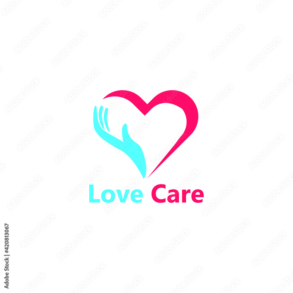 Love care logo icon