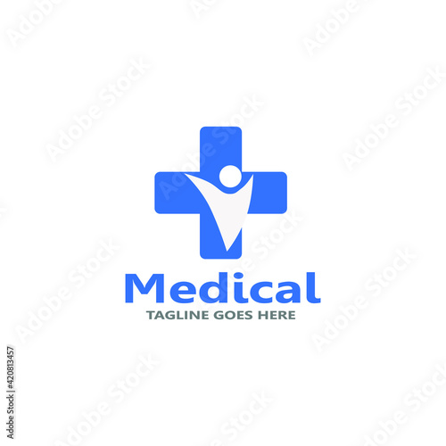 Health sign icon logo vector