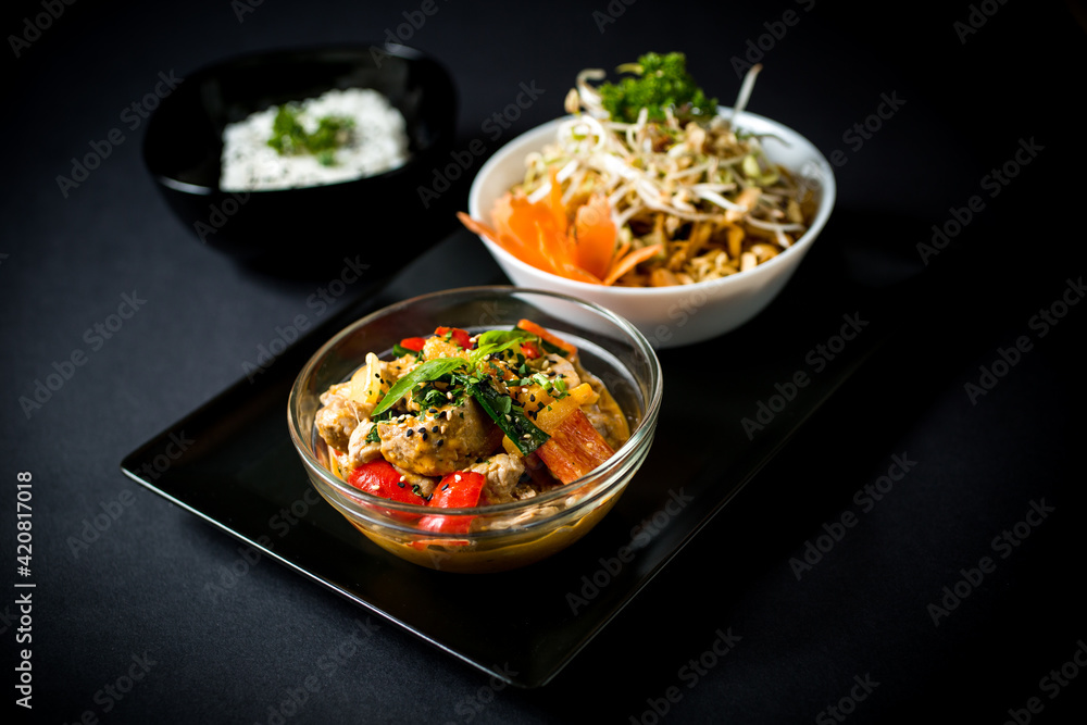 Thai Food Mixed Range of Dishes Thai Food Mixed Range of Dishes
