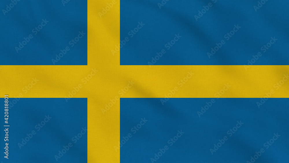 Sweden Crumpled Fabric Flag. Sweden Flag, Sweden Banner, Europe Flags. Celebration. Flag Day. Patriots. Surface Texture. Background Fabric. Sweden Crumpled Fabric Flag. Sweden Flag, Sweden Banner, Europe Flags. Celebration. Flag Day. Patriots. Surface Texture. Background Fabric.
