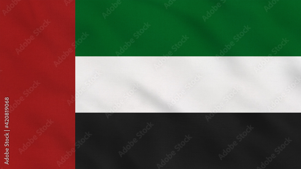 United Arab Emirates Crumpled Fabric Flag. United Arab Emirates Flag. Europe Flags. Arabic Flags. Celebration. Patriots. Surface Texture. Background Fabric. United Arab Emirates Crumpled Fabric Flag. United Arab Emirates Flag. Europe Flags. Arabic Flags. Celebration. Patriots. Surface Texture. Background Fabric.