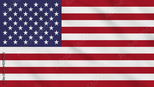 United States of America - USA - Crumpled Fabric Flag Intro. North America Flags. Celebration. Flag Day. Patriots. 4 july. Surface Texture. 