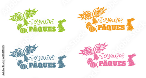 Joyeuses Pâques en français - kit
