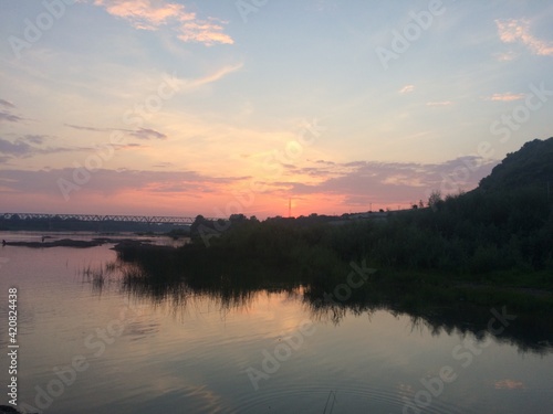 sunset over the lake © Дмитрий Николаев
