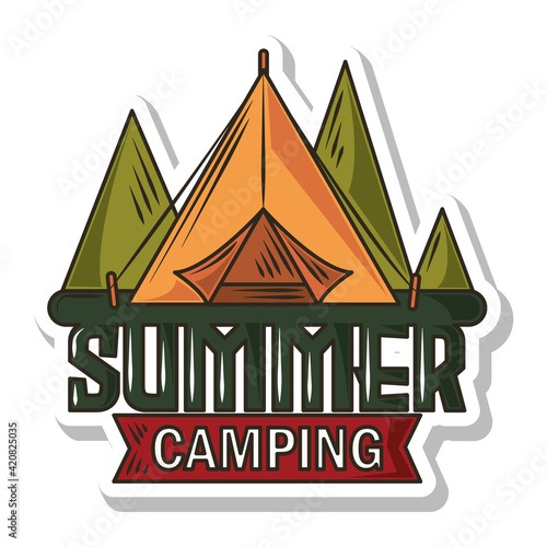 summer camping patch