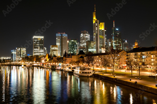 Skyline of Frankfurt am Main at night