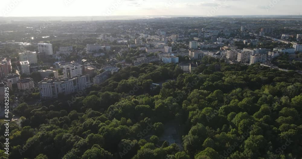 Ukraine city Rivne. Aerial shot Ukraine city Rivne. Aerial shot