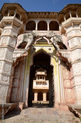 Famous entrance gate at Taragarh fort