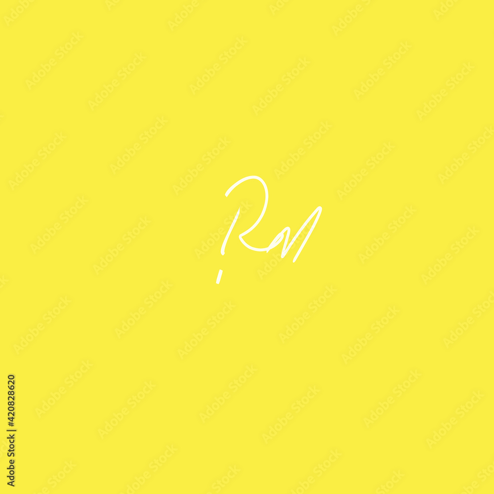 Initial Rm R m beauty monogram and elegant logo design Initial Rm R m beauty monogram and elegant logo design