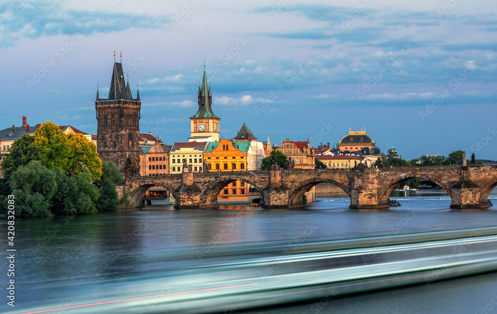 Prag, bridge, Czech Republic , Vlatava , Charles Bridge . Trumph, Old Europe