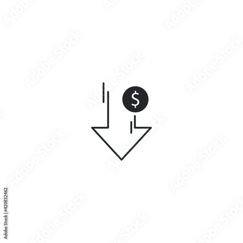 Financial icon, isolated Financial sign icon, vector illustration