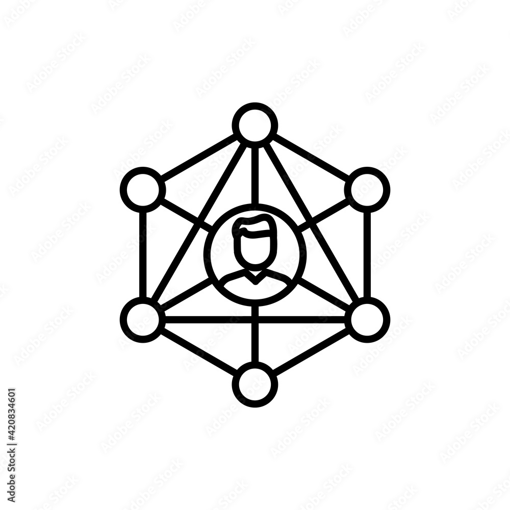 Workforce Vector Outline icon style illustration. Workforce Vector Outline icon style illustration.