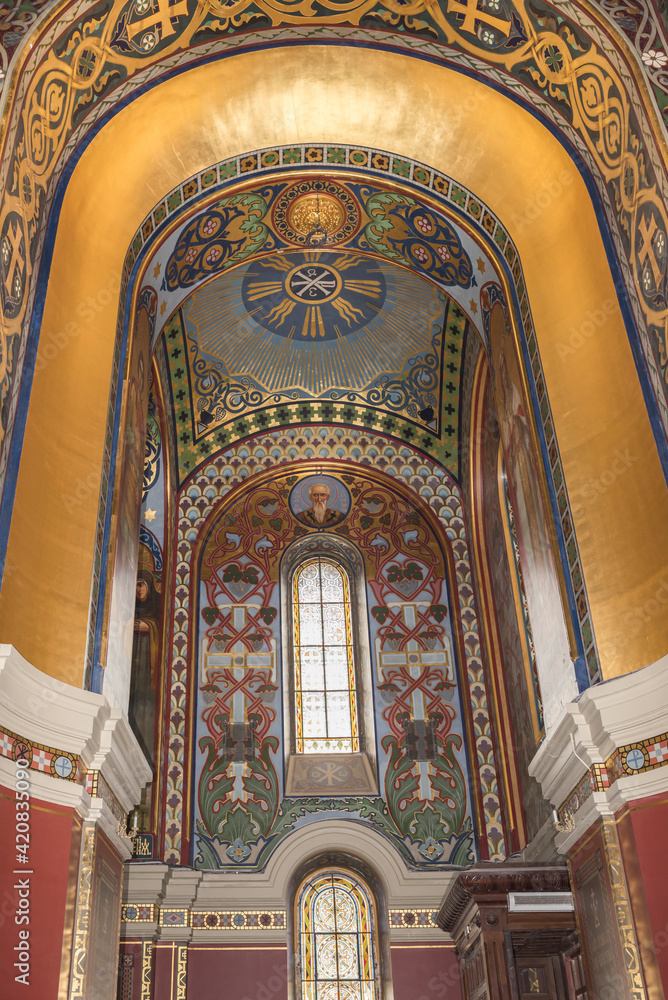  The interior of the Holy- Ascension Cathedral
