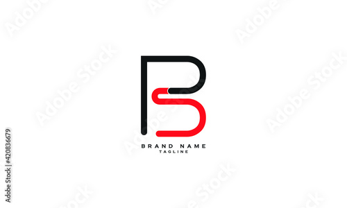 BPS, Abstract initial monogram letter alphabet logo design photo