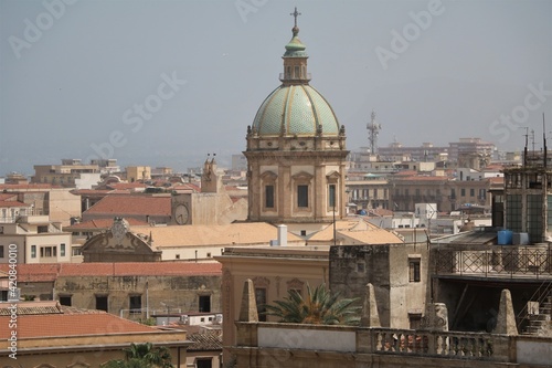 View from Cathedral Maria Santissima Assunta in Palermo, Sicily Italy