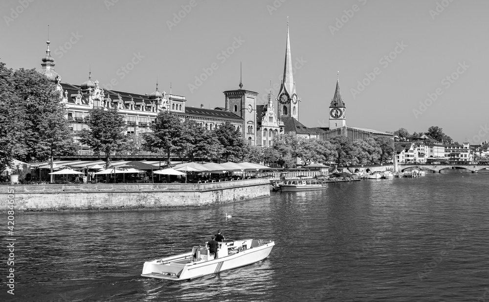 Beautiful Dresden city skyline at Elbe River and Augustus Bridge, Dresden, Saxony, Germany