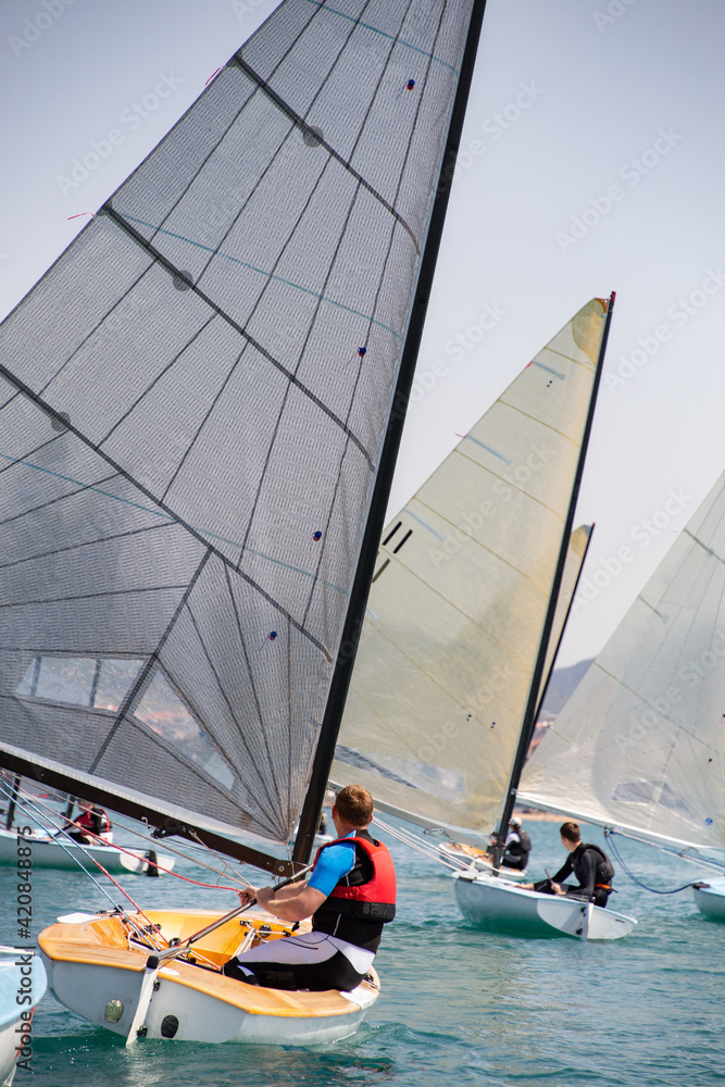 sailing Regatta on sea