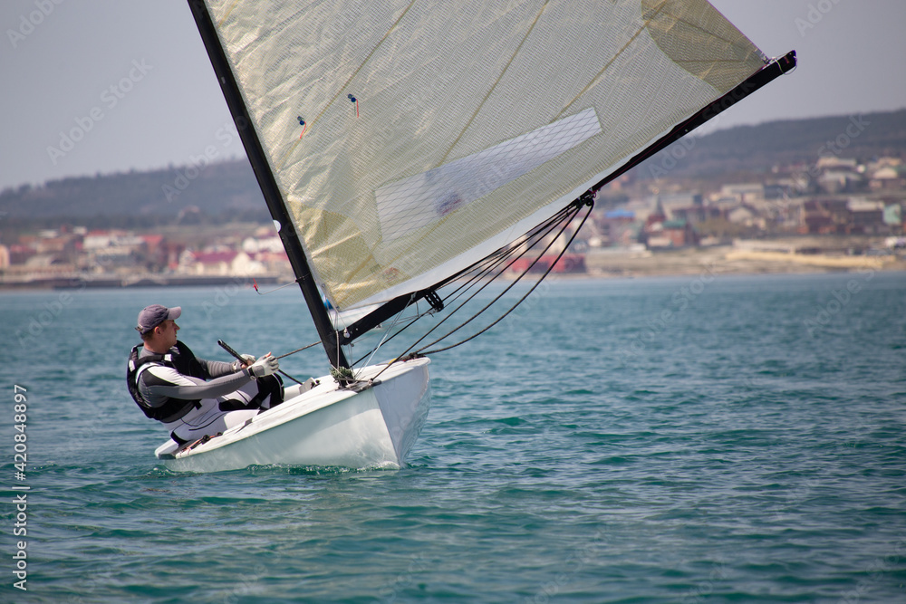 sailing on sea