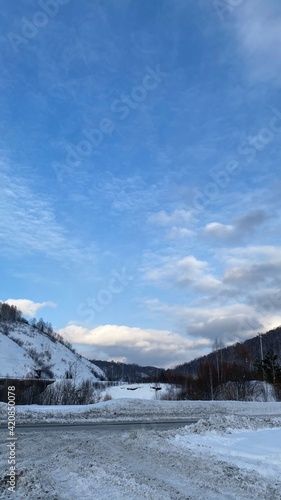 winter mountain landscape