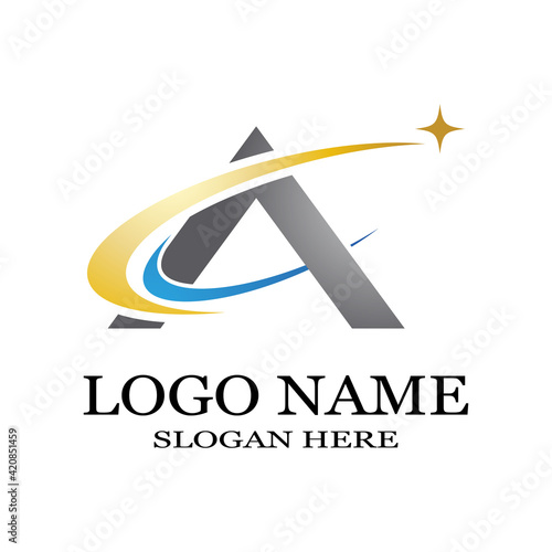 A Letter Logo Template vector icon illustration design Free Download A Letter Logo Template vector icon illustration design - GFXLoad