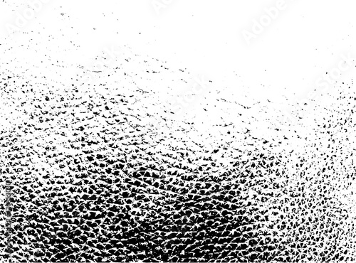 Distressed overlay texture of rough surface, old dry skin. Grunge background. One color graphic resource.